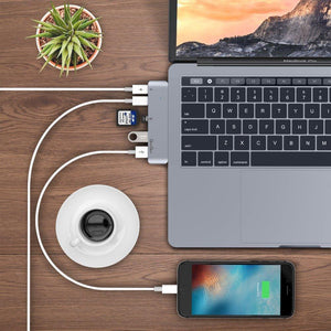Aluminium Macbook Pro USB C Multi Hub