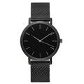 Minimal Black Stainless Watch