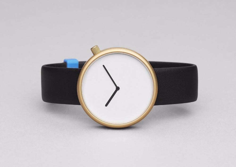 Tomi Minimalist Gold Leather Watch