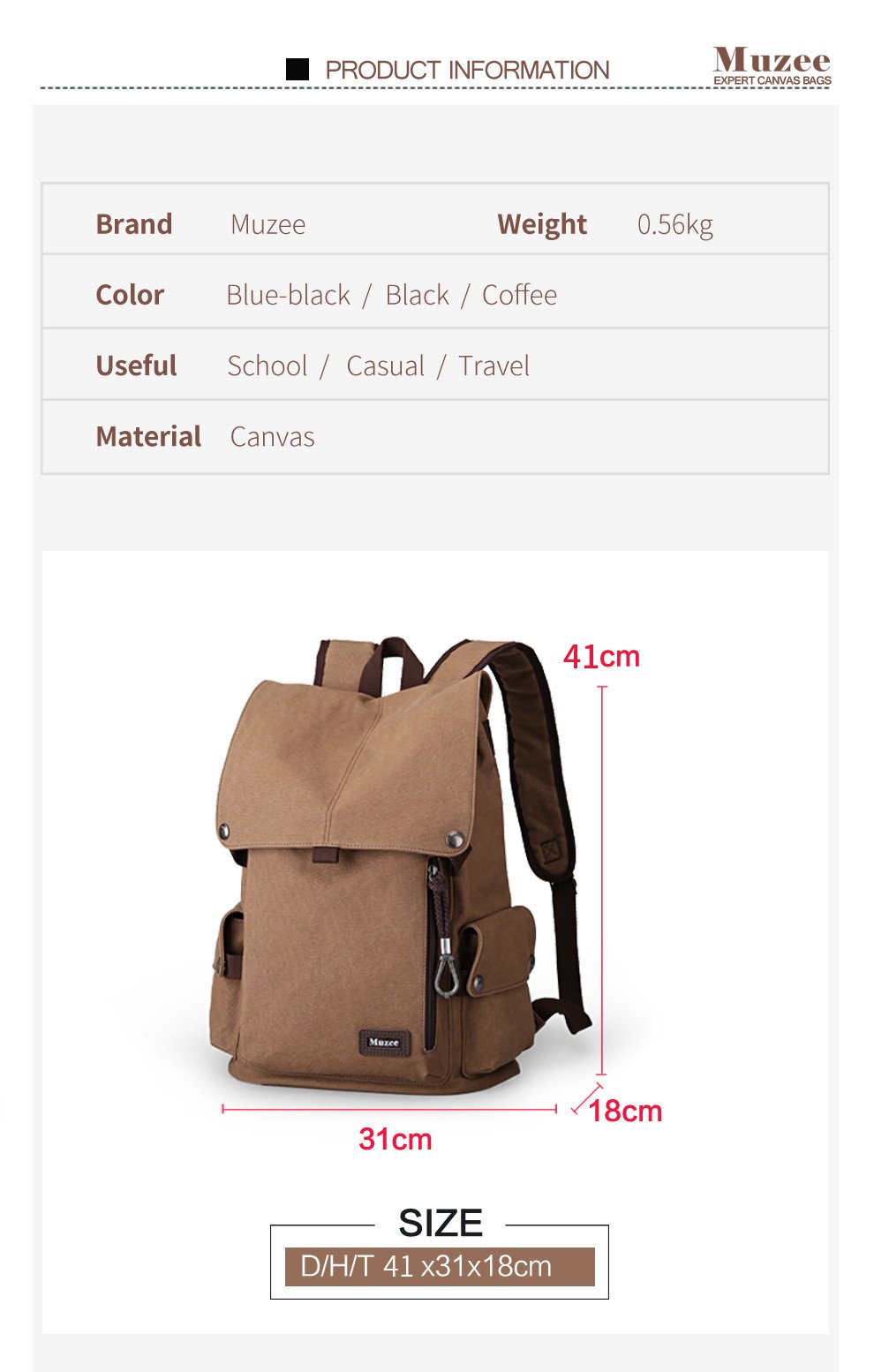 Canvas Ruchsack