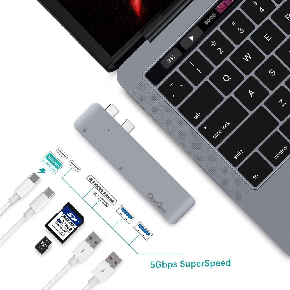 Aluminium Macbook Pro USB C Multi Hub