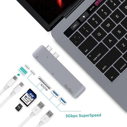 Aluminium Macbook Pro USB C Multi Hub